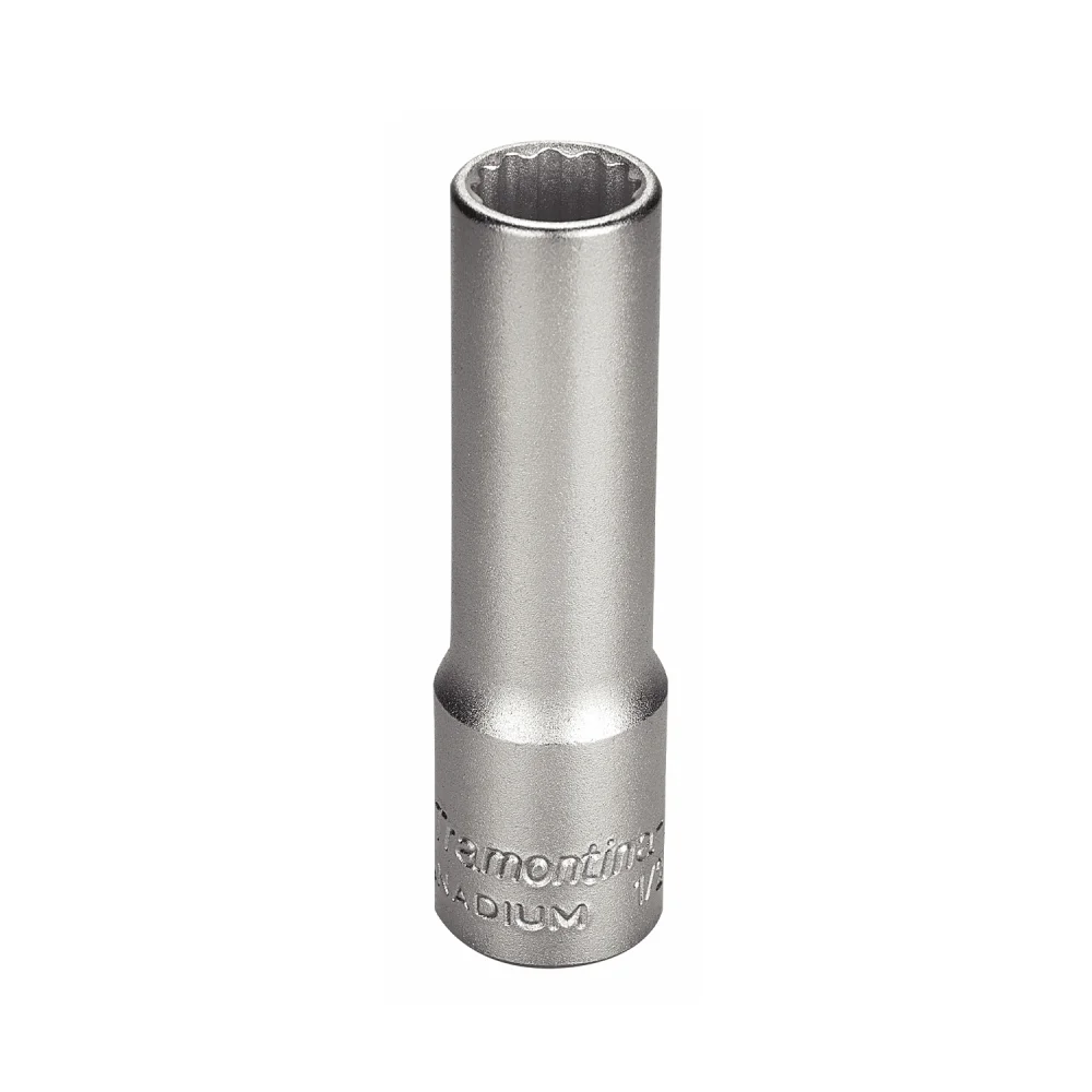 Soquete Estriado Longo 3/8" Encaixe 1/2" - Tramontina Pro