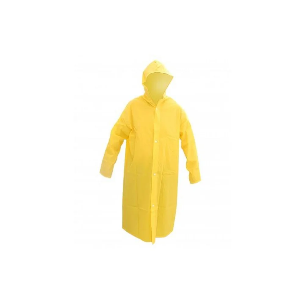 Capa de Chuva de PVC Forrada Amarela Tamanho M - Brascamp