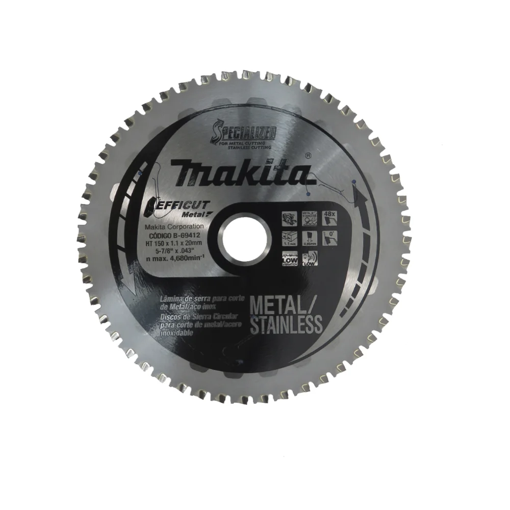 Disco de Serra Circular para Metal 150 x 20 mm com 48 Dentes - Makita