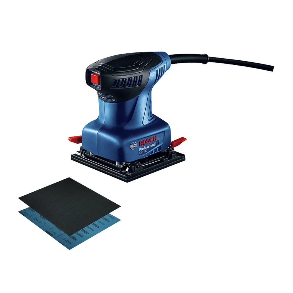 Combo Lixadeira Orbital 220V GSS140 e Lixa de Ferro G80 225 mm x 275 mm - Bosch