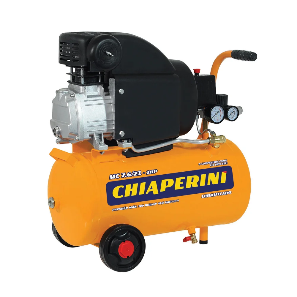 Motocompressor 2 HP 116 psi 21 litros 220V - Chiaperini