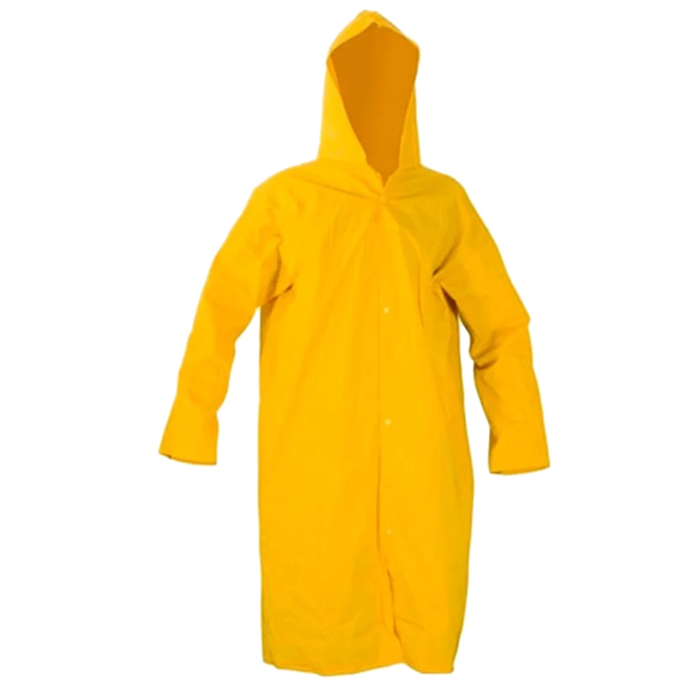 Capa de Chuva de PVC Forrada Amarela Tamanho GG - Maicol