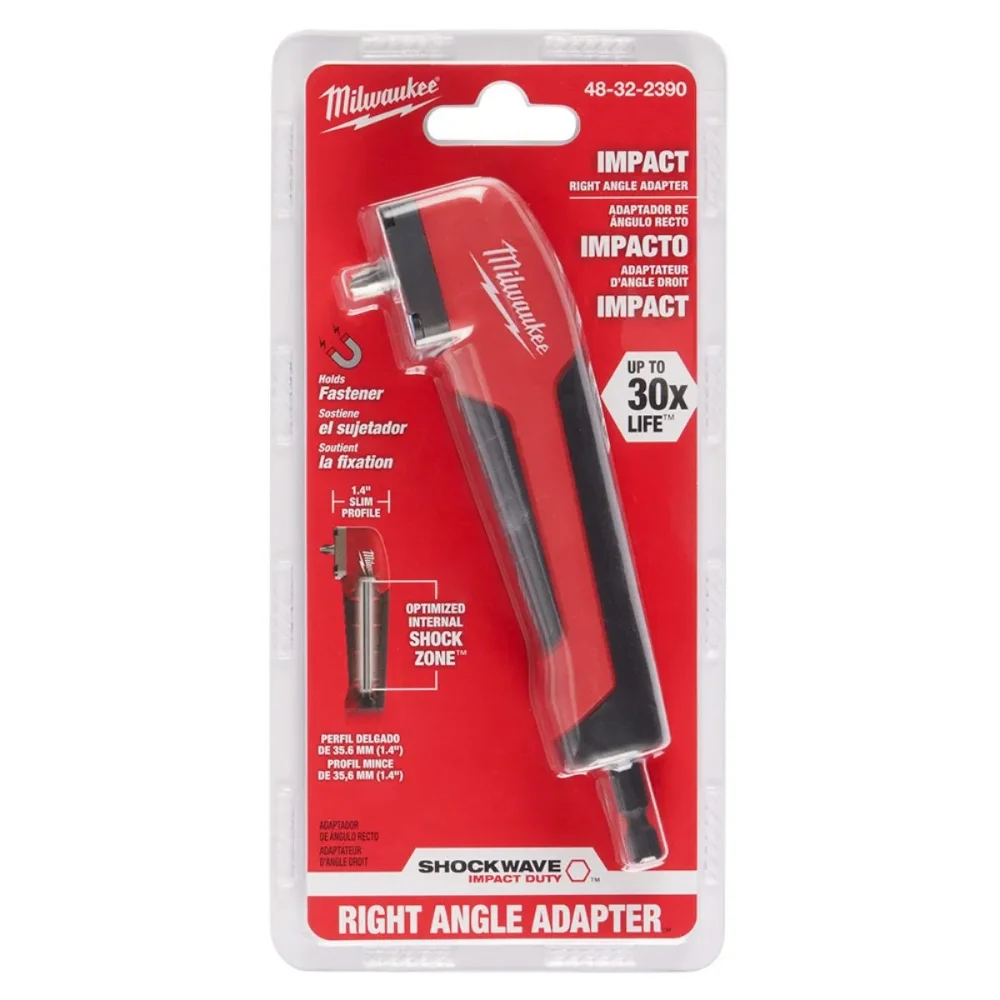 Adaptador Soquete Angular 1/4" Shochwave - Milwaukee
