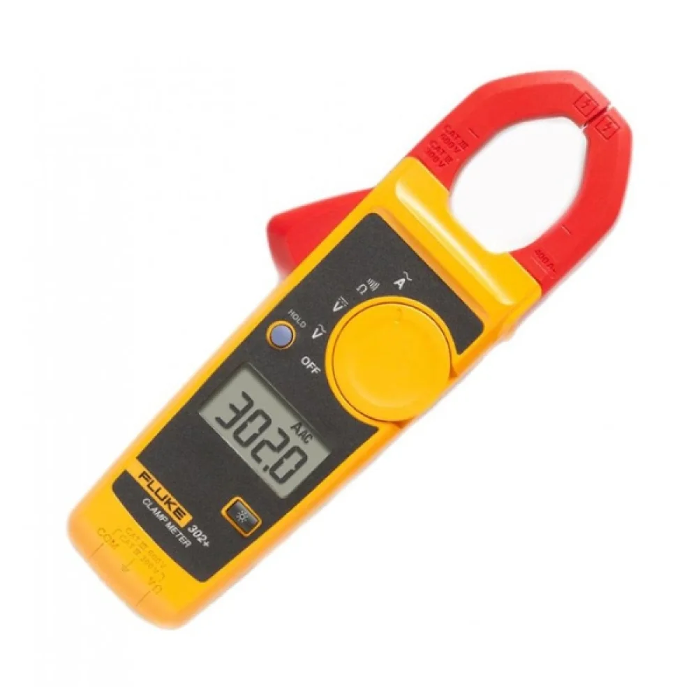 Alicate Amperímetro Digital 400 Amperes CAT III 302+ Fluke