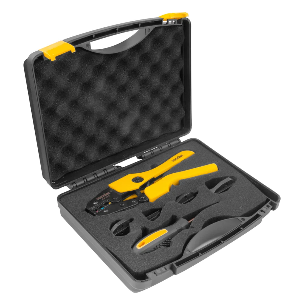 Alicate Crimpador Prensa Terminal 5 em 1 AP510 - Vonder