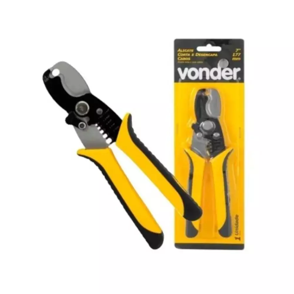 Alicate para Desencapar e Cortar Fios - Vonder