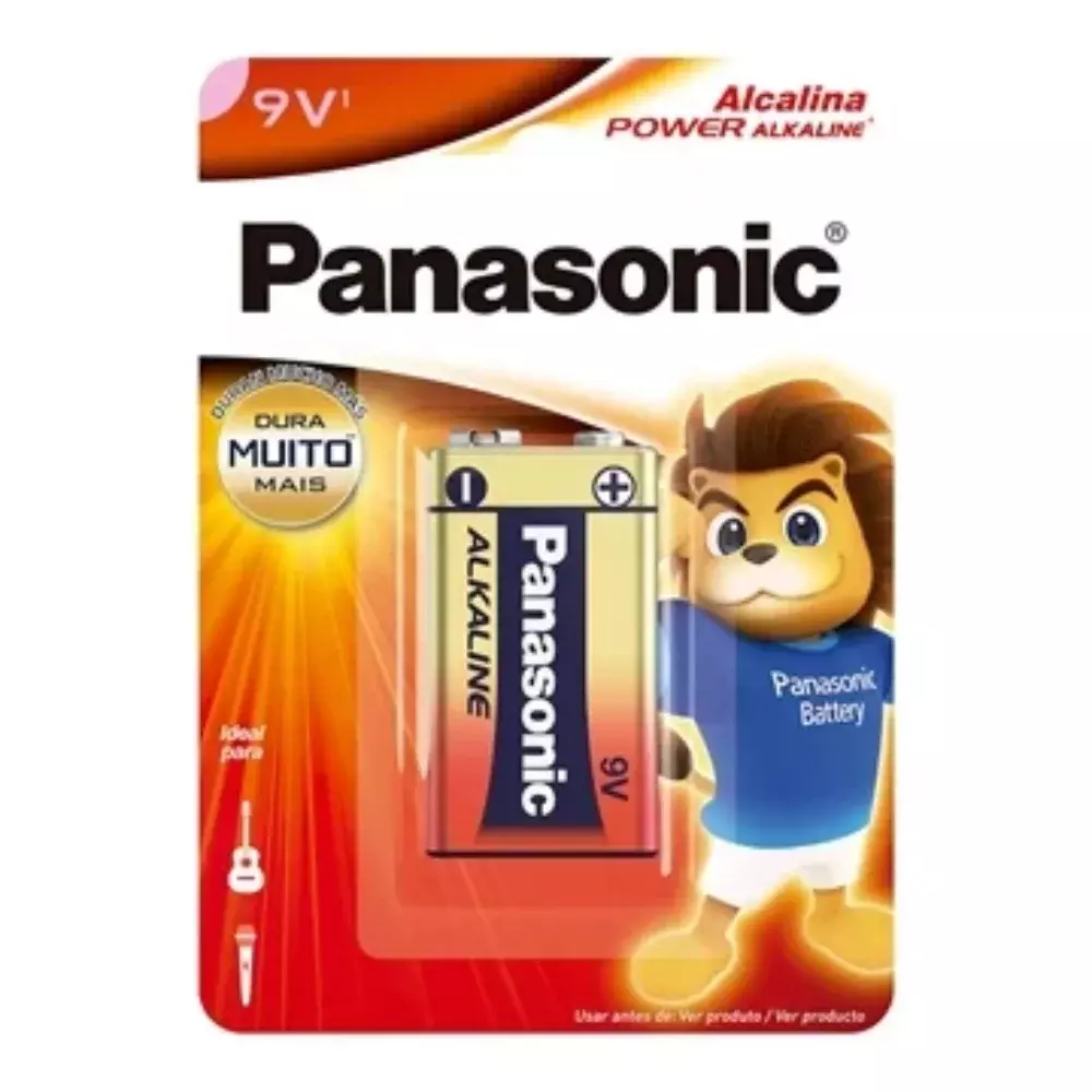 Bateria Alcalina de 9V - Panasonic