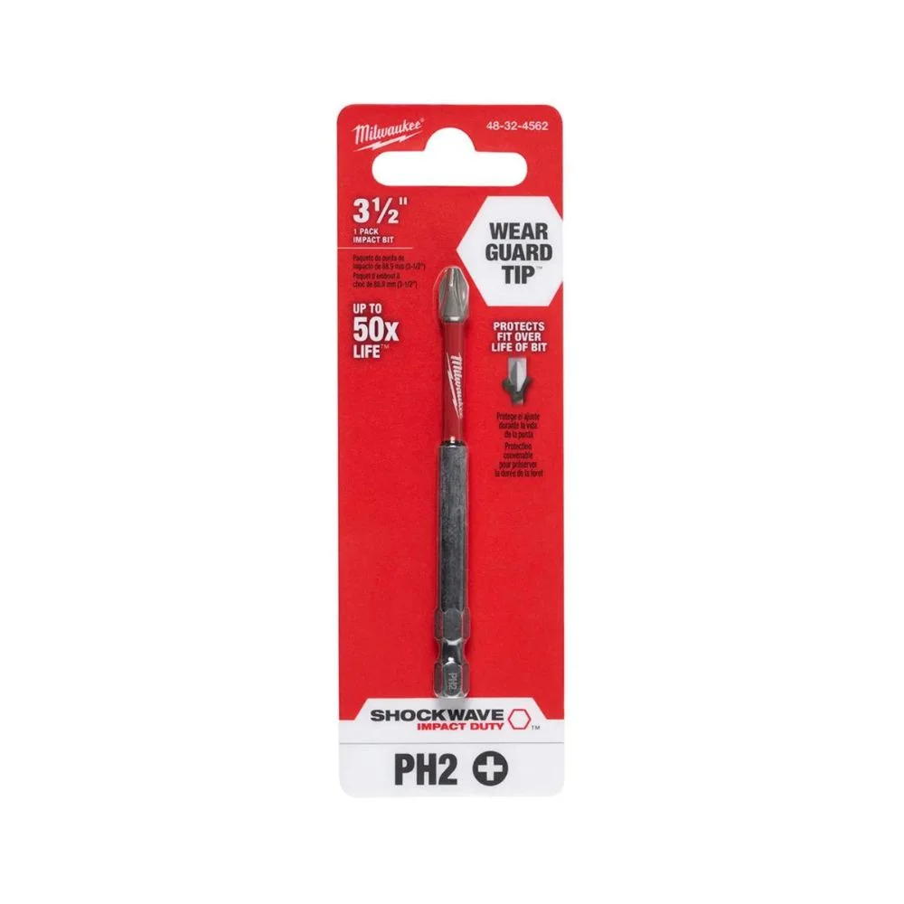 Bits Philips de Impacto PH2 x 89 mm - Milwaukee