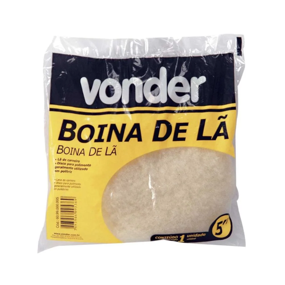 Boina de Lã para Polimento 5" - Vonder