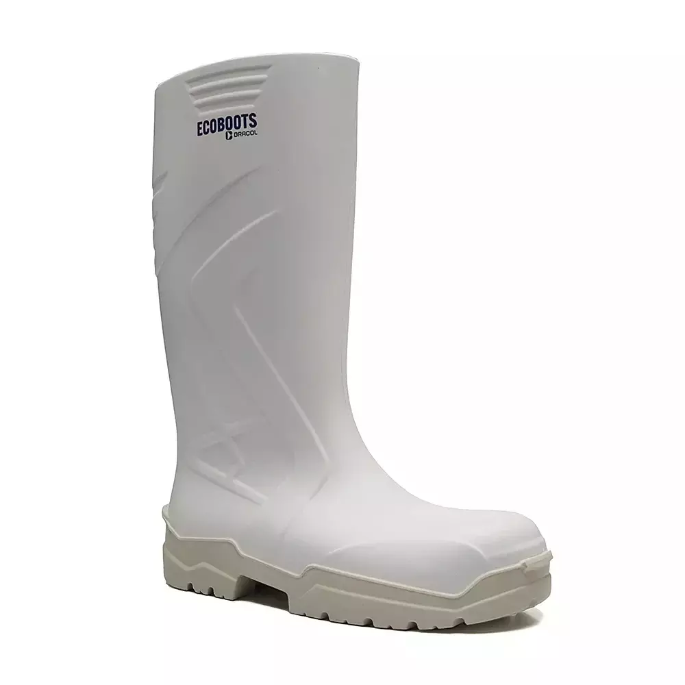 Bota de Segurança Branca PU Número 45 com Bico - Bracol