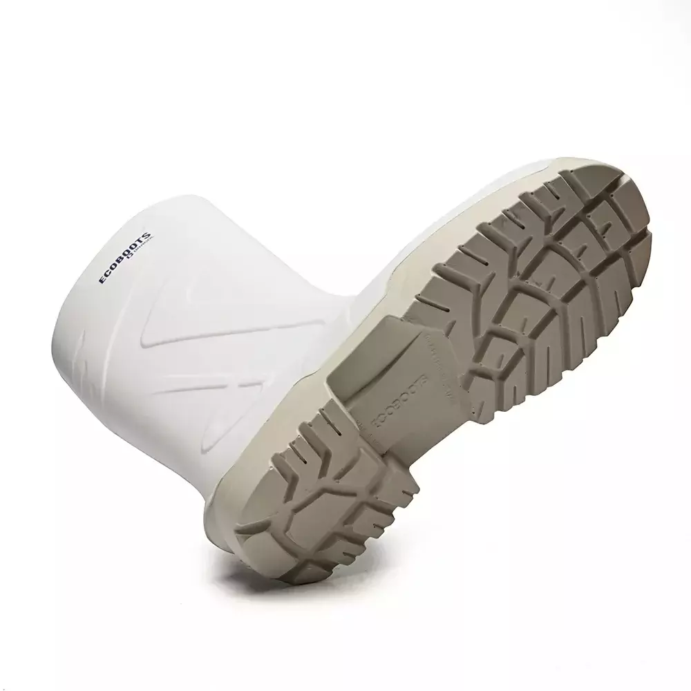 Bota de Segurança Branca PU Número 45 com Bico - Bracol