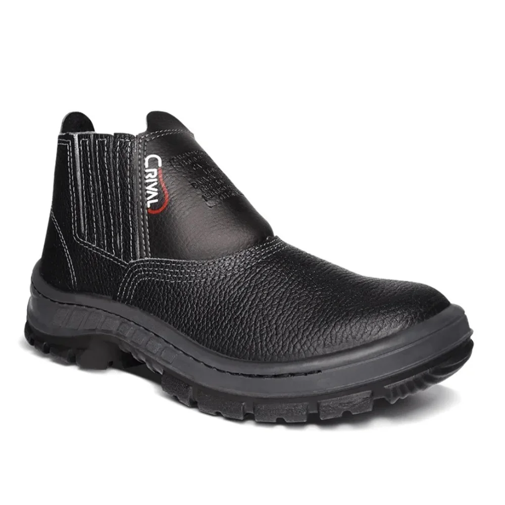 Botina de Segurança com Elástico com Bico de Aço Solado Bidensidade Nº 40 - Crival