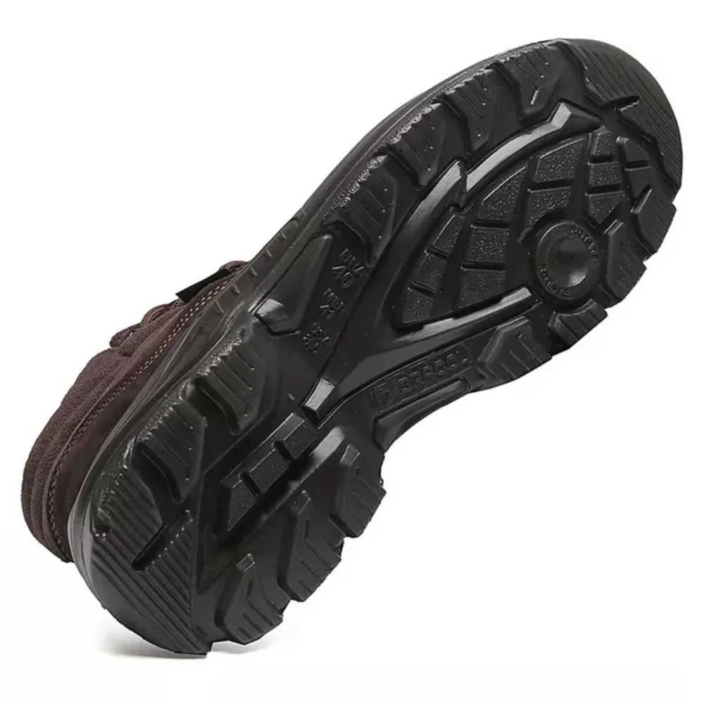 Botina Segurança Amarrar Bico PVC Nobuck Marrom Nº 37 Bracol