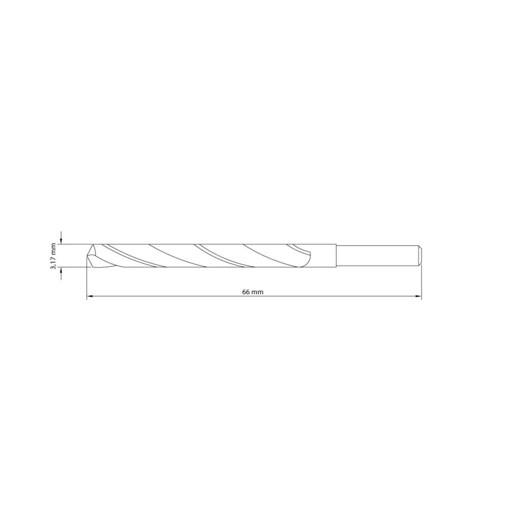 Broca de Aço Rápido Blister 1/8" - Tramontina