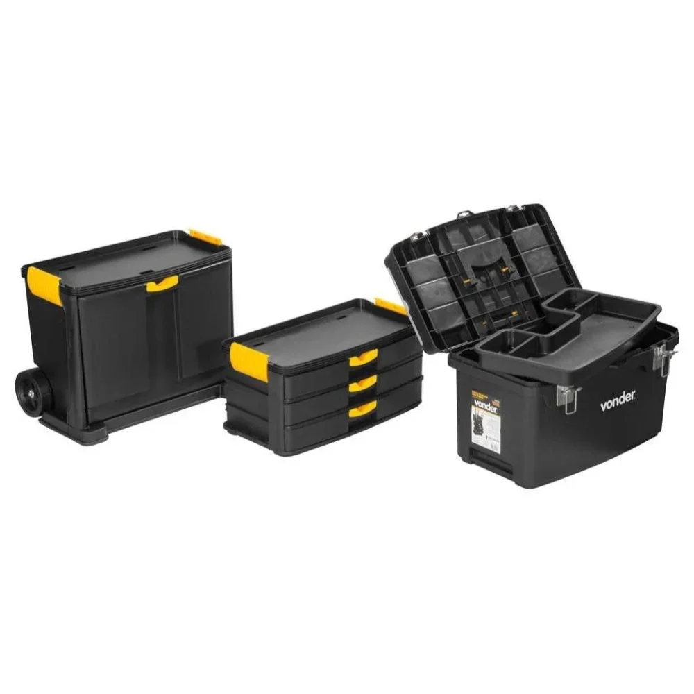 Caixa de Ferramenta Plástica com Rodas CRV0500 - Vonder