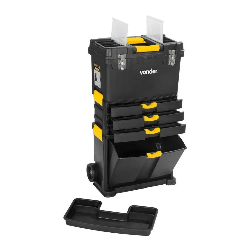 Caixa de Ferramenta Plástica com Rodas CRV0500 - Vonder