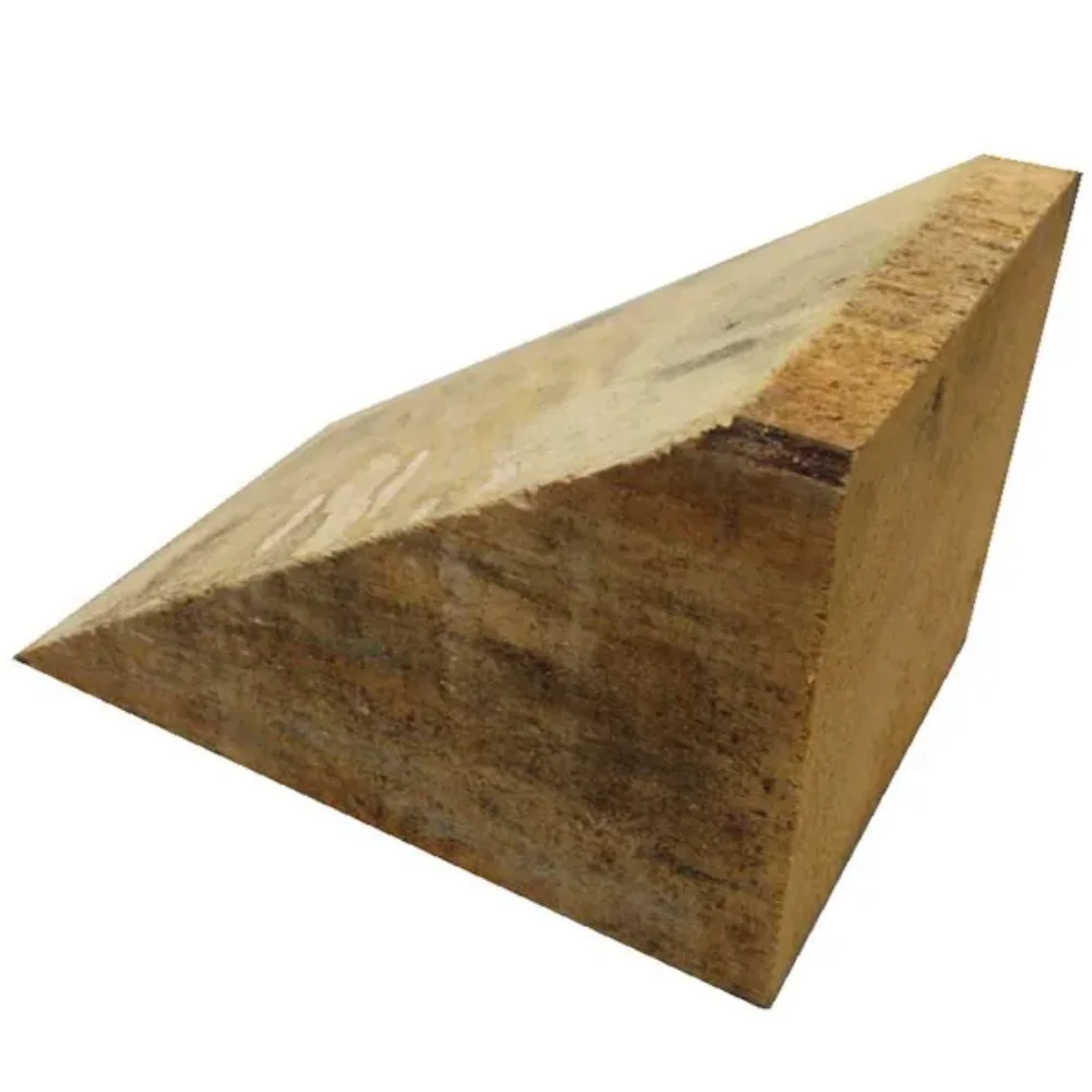 Calço de Madeira Cunha 15cm x 15cm x 20cm - Plastcor