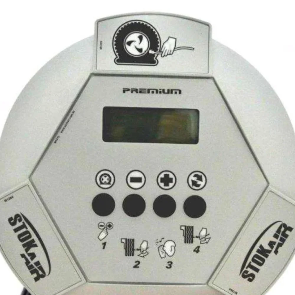 Calibrador Pneu Eletrônico Blindado M2000 c/Mang 10m Stokair