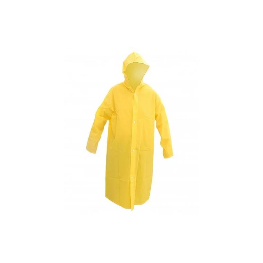 Capa de Chuva de PVC Forrada Amarela Tamanho XG - Brascamp