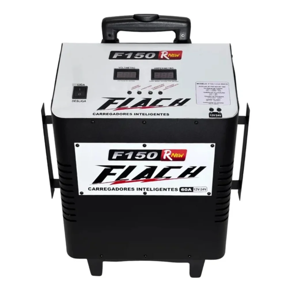 Carregador de Bateria 60A 12/24V Bivolt - Flach