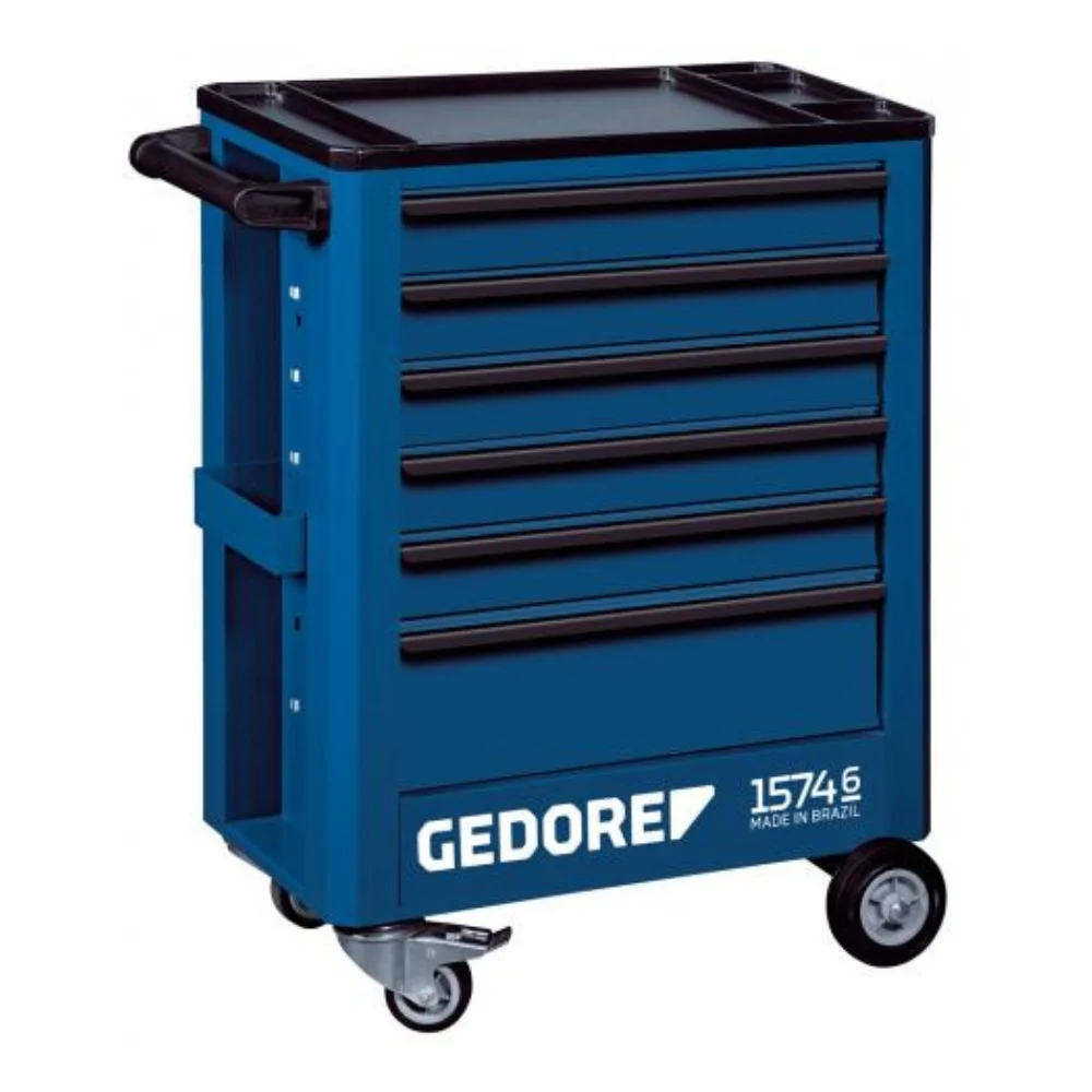 Carro para Ferramentas com 6 Gavetas 1574-6 Azul - Gedore