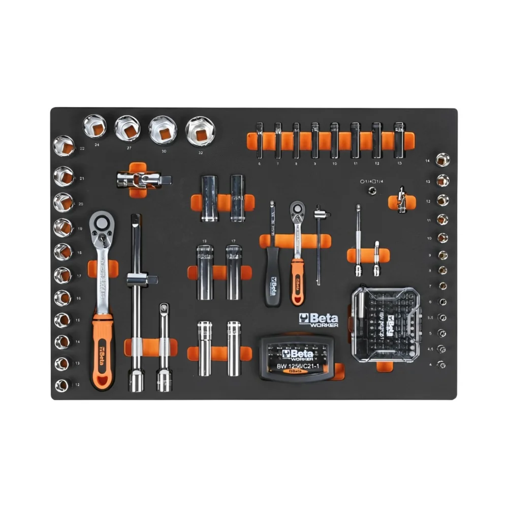 Carro de Ferramentas com 6 Gavetas e Kit Ferramentas 196 Pçs - Beta