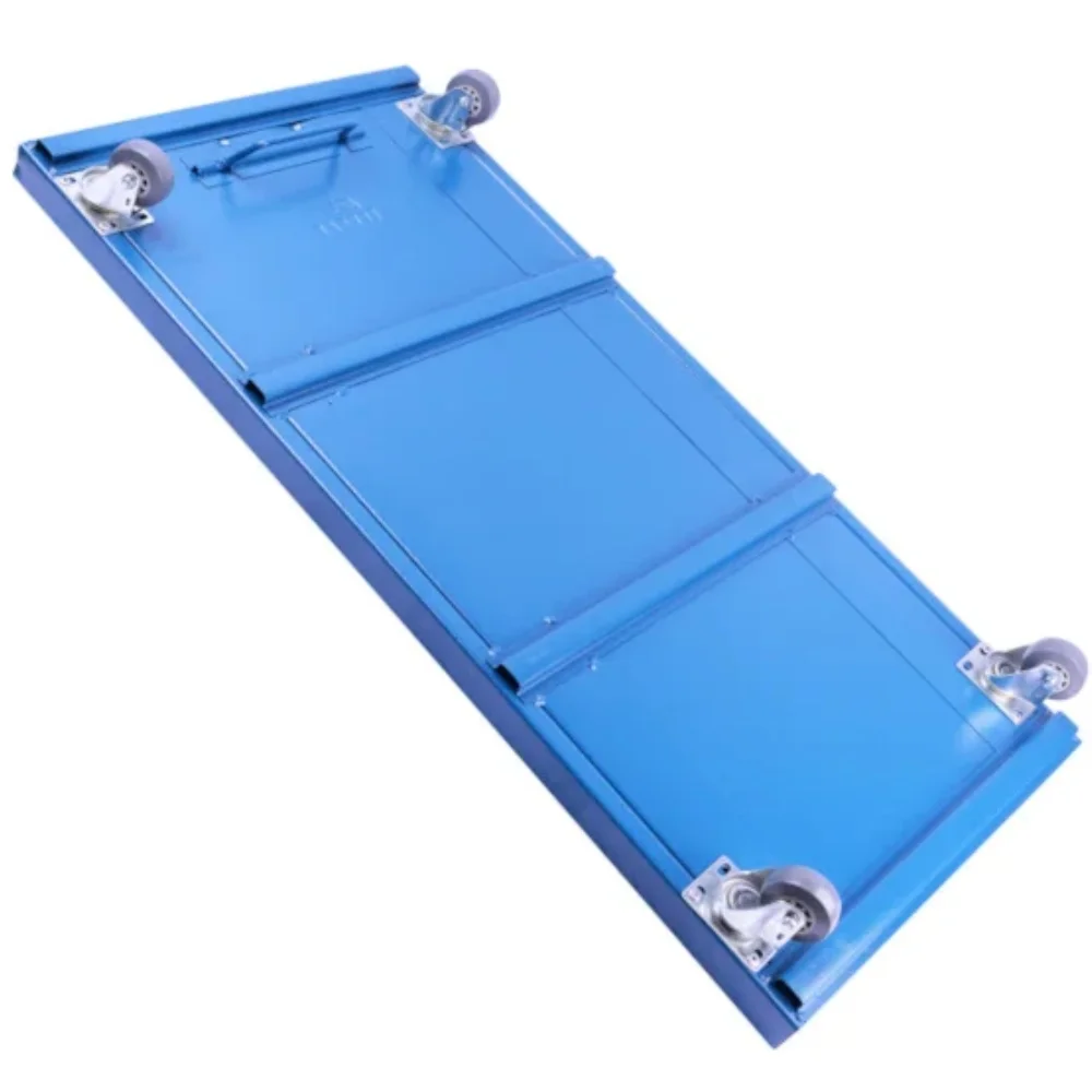 Carro Esteira para Mecânico com Encosto Azul - Fercar