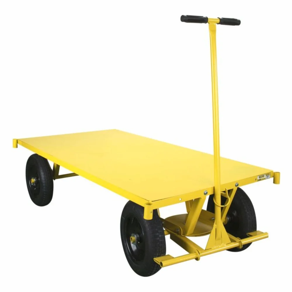 Carro Plataforma 600kg com Chapa de Aço Pneu Câmara - Lynus
