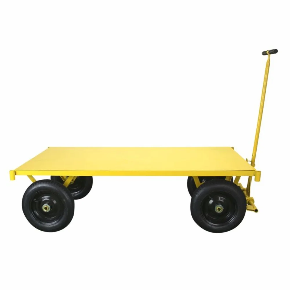 Carro Plataforma 600kg com Chapa de Aço Pneu Câmara - Lynus
