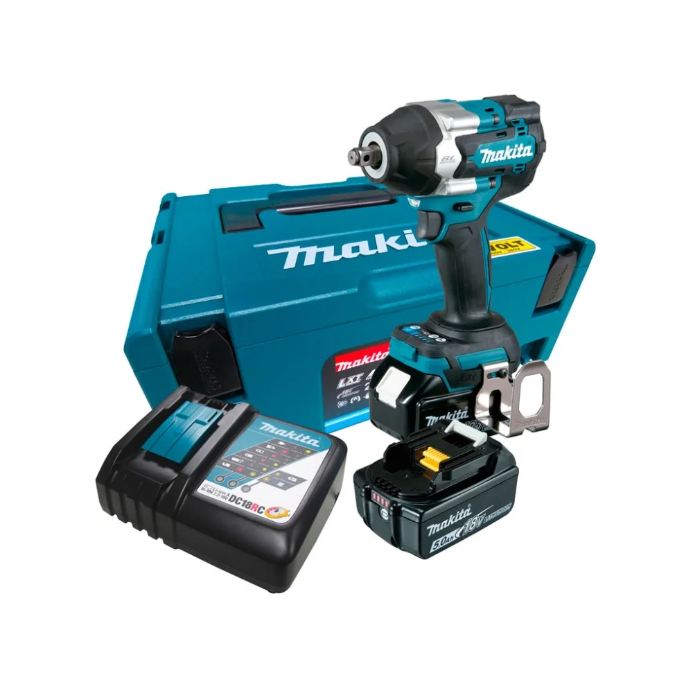 Chave de Impacto 1/2" Brushless à Bat 18V DTW700RTJ c/2 Bat - Makita