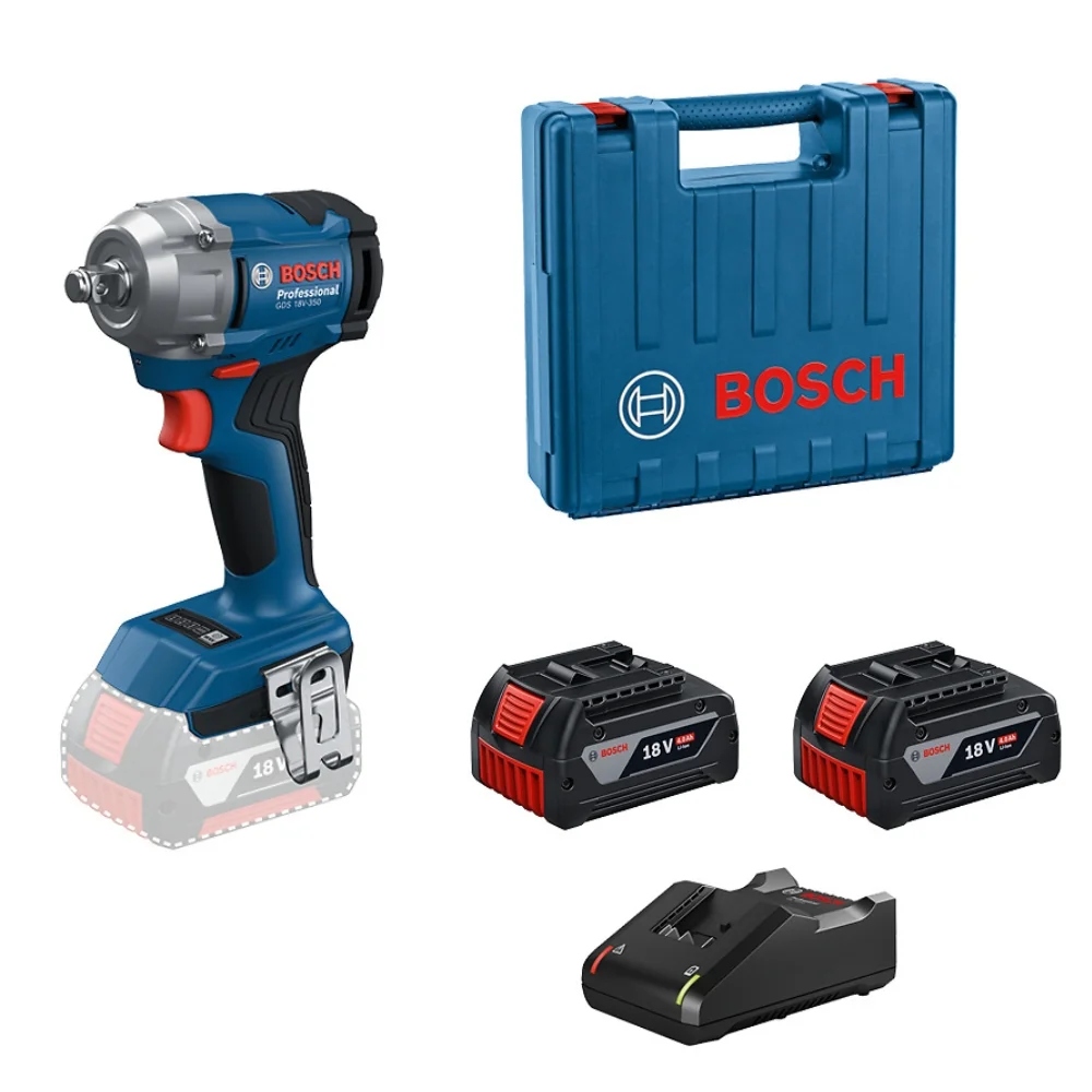 Chave Impacto 1/2" Bat 18V GDS 18V-350 c/2 Bat Brushless Bosch
