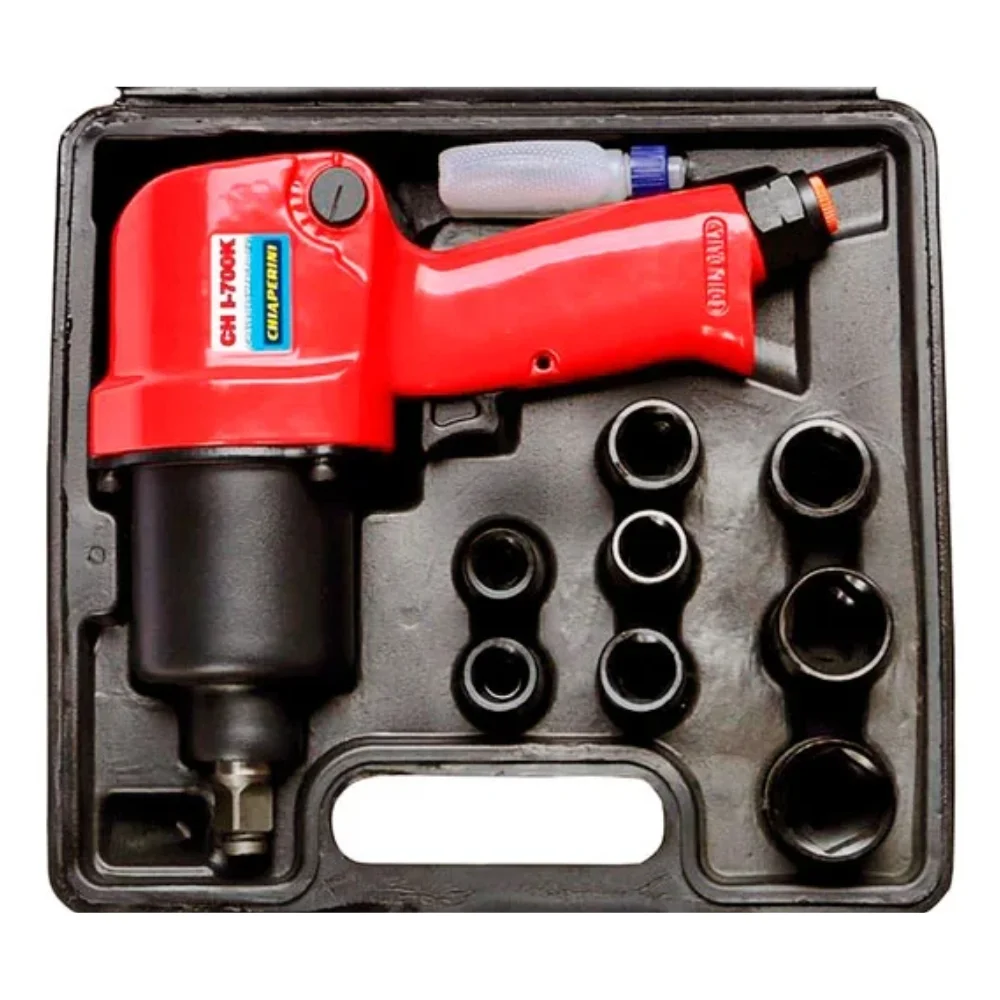 Chave de Impacto Pneumática 1/2" 70KGFM com Kit - Chiaperini
