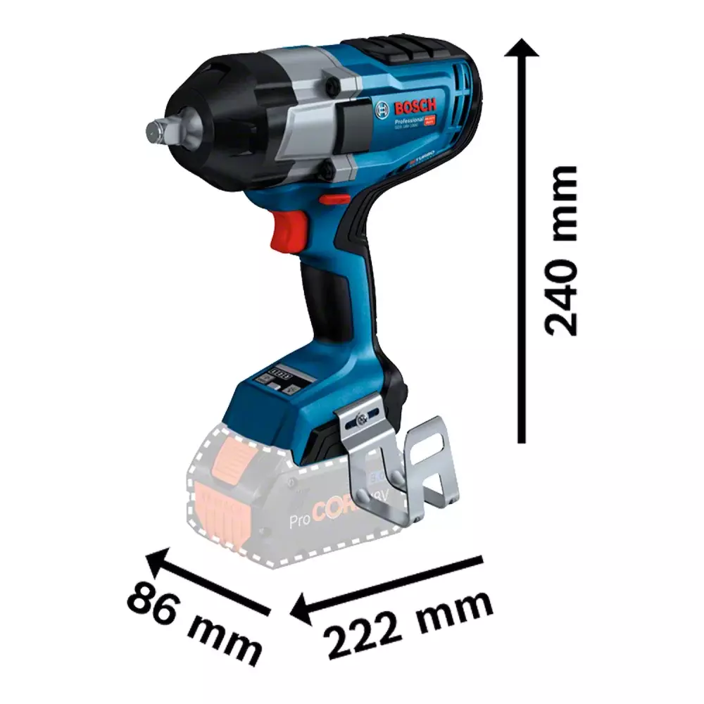 Chave Impacto 1/2" à bateria 18V GDS 18V-1000 sem Bateria - Bosch