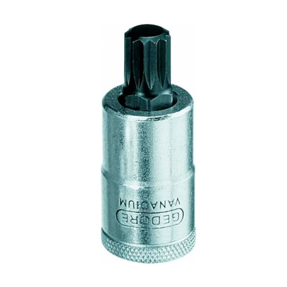 Chave Soquete Multidentada 14mm Encaixe 1/2" Curta - Gedore