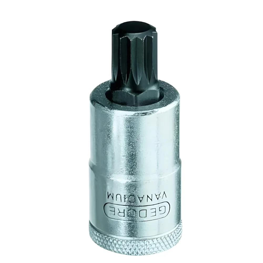 Chave Soquete Multidentada 8mm com Encaixe 1/2" Curta - Gedore