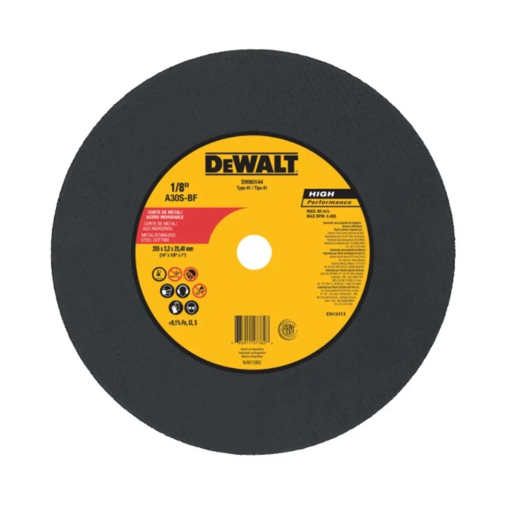 Disco de Corte 14 x 1/8 x 1" - Dewalt