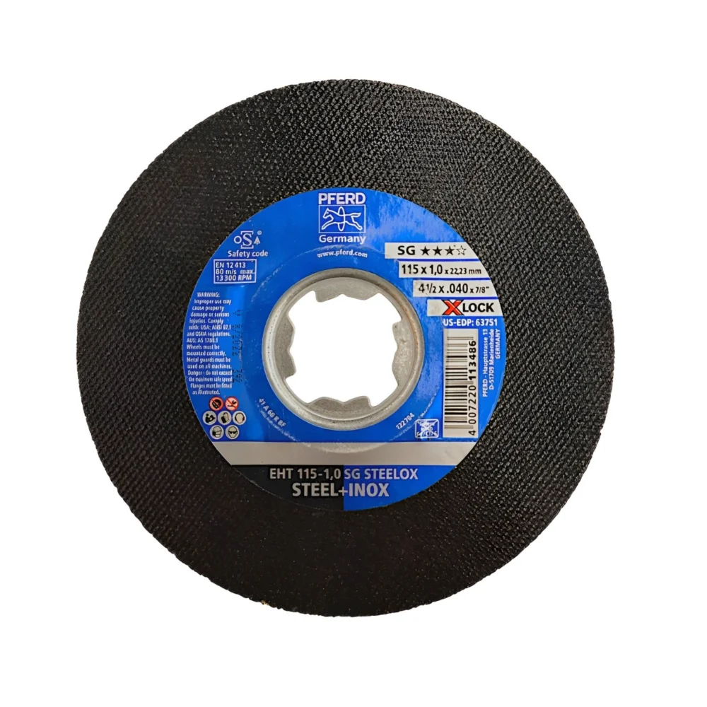 Disco de Corte 4.1/2" x 3/64" x 7/8" SG STEELOX - Pferd