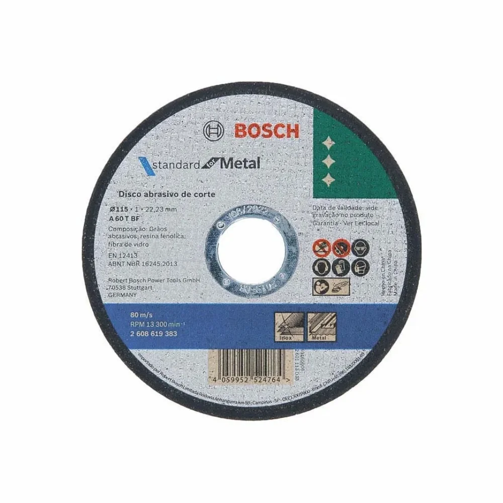 Disco de Corte 4.1/2" x 3/64" x 7/8" Standard - Bosch