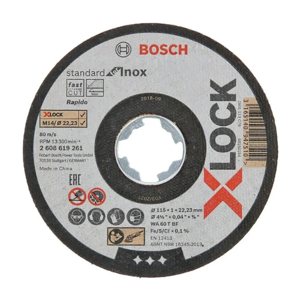 Disco de Corte 4.1/2" x 3/64" X-LOCK - Bosch