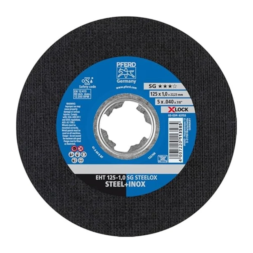 Disco de Corte 5 x 3/64 x 7/8" SG Steelox X-Lock - Pferd