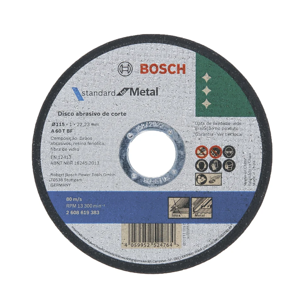 Disco de Corte 7" x 1/16" x 7/8" Standard - Bosch