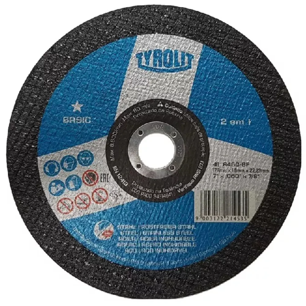 Disco de Corte 7 x 1/16 x 7/8" Basic - Tyrolit