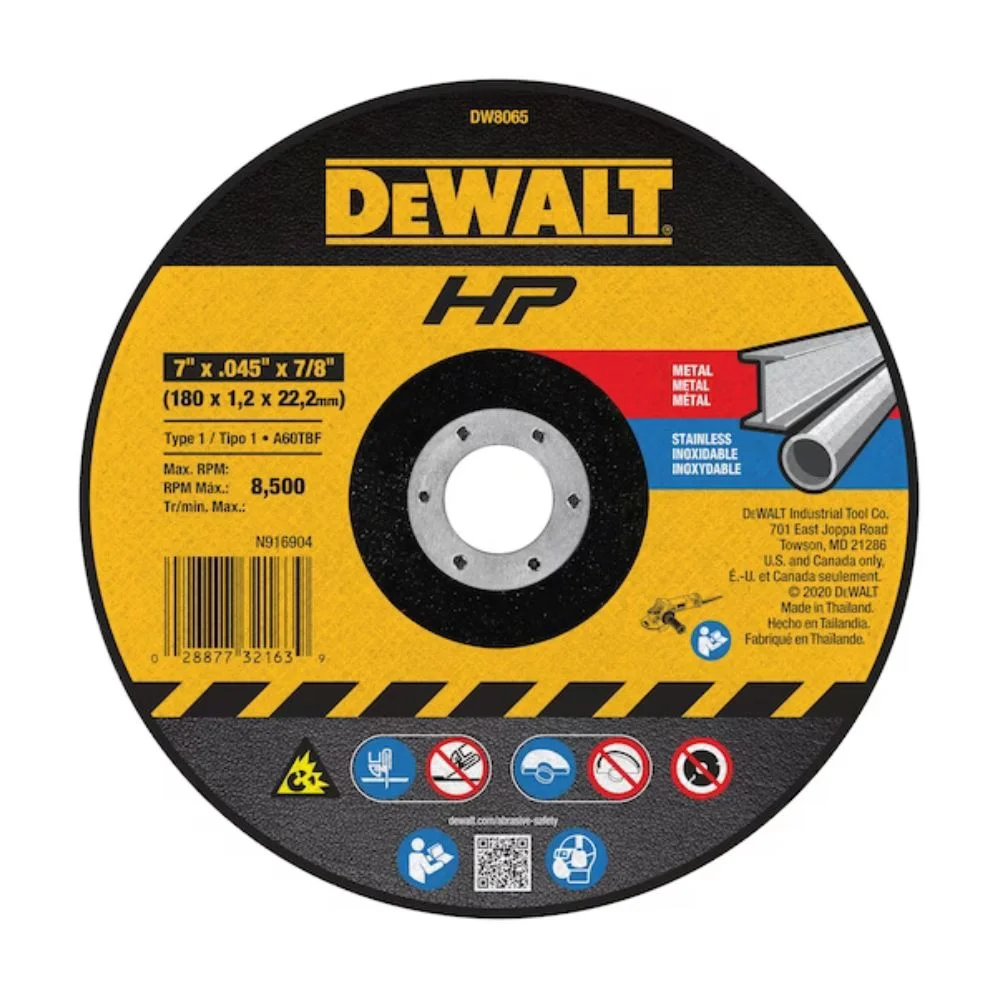 Disco de Corte 7" x 3/64" x 7/8" - Dewalt