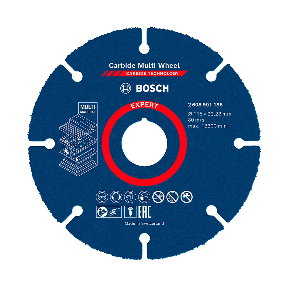 Disco de Corte Multimaterial em Tungstênio 115 x 22 mm (4.1/2") - Bosch
