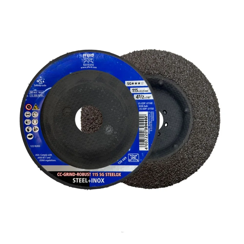 Disco de Desbaste 4.1/2" x 1/8" 7/8" SG STEELOX - Pferd