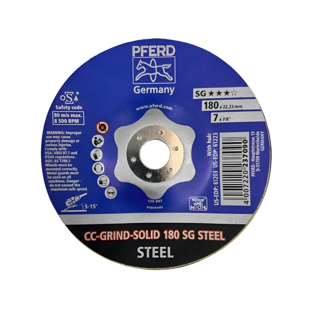 Disco de Desbaste 7" x 7/8" CC-GRIND-SOLID - Pferd