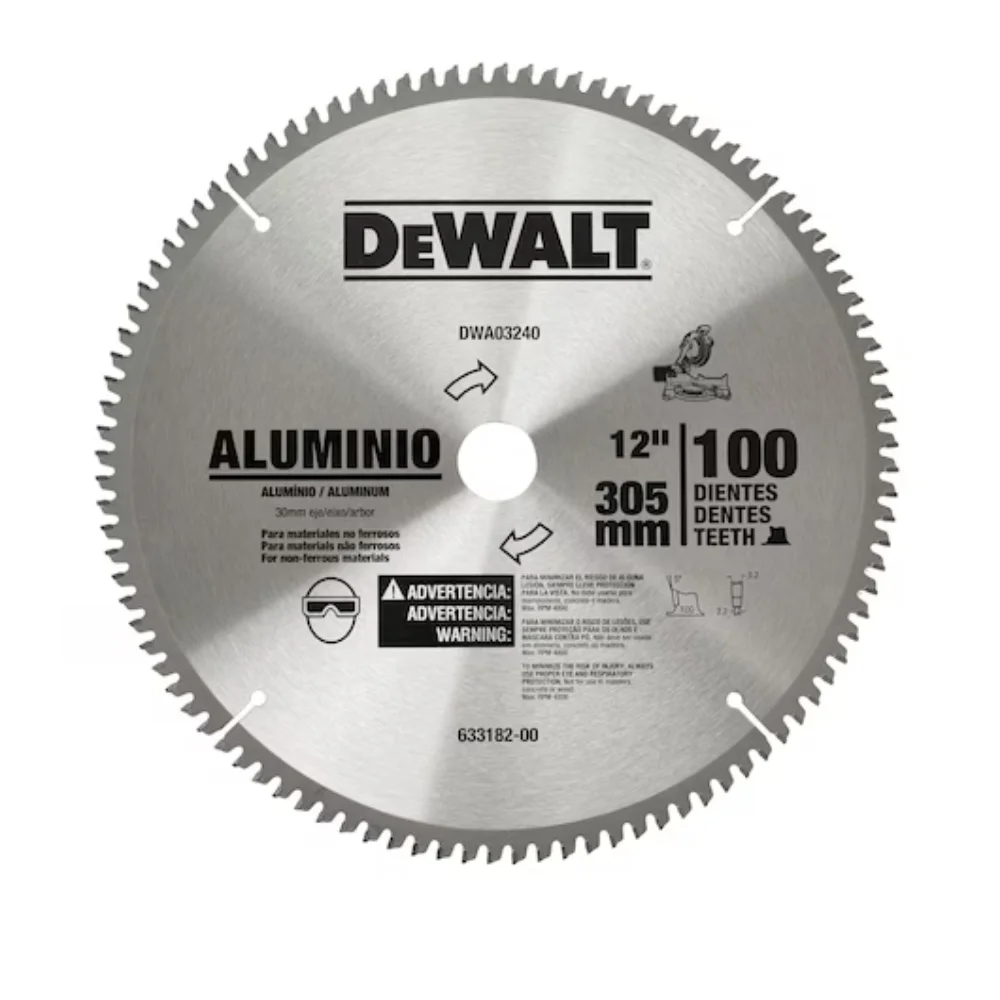 Disco de Serra Circular Alumínio 12" com 100 Dentes - Dewalt