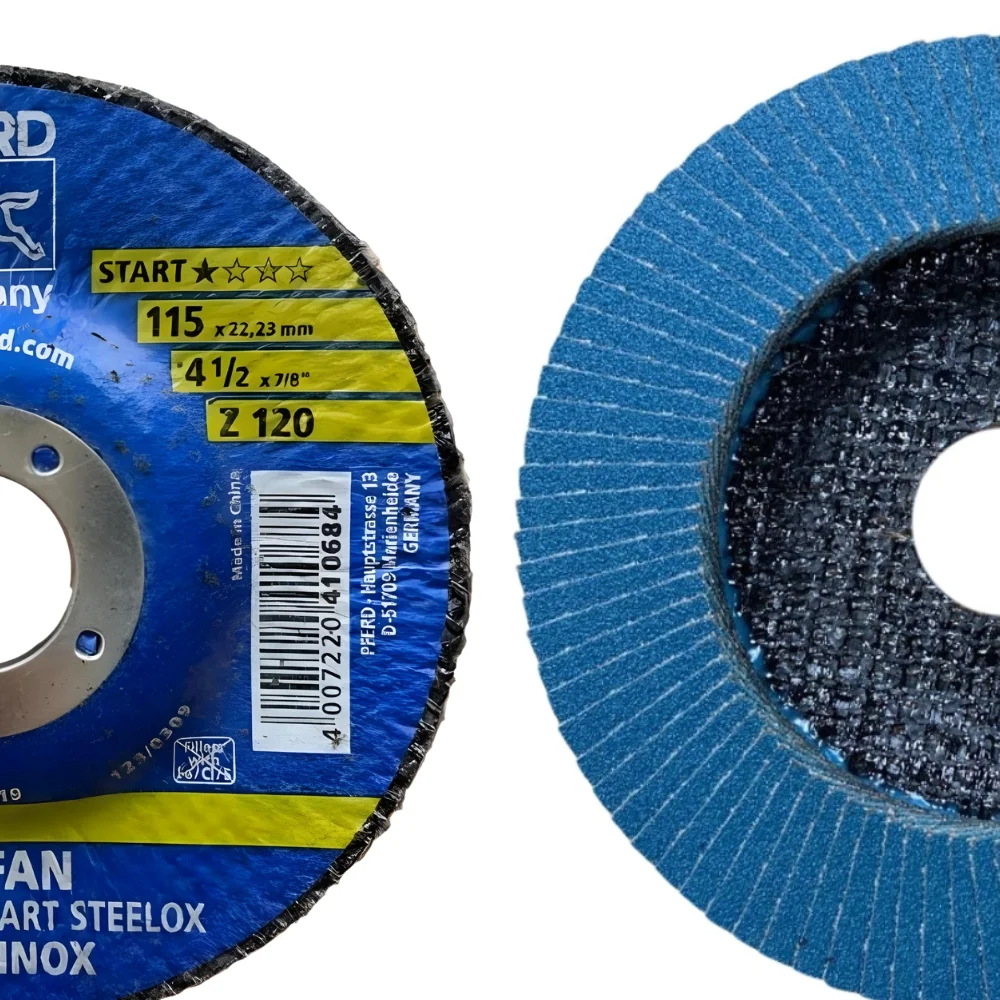 Disco Flap Polifan 4.1/2" x 7/8" Z120 Fibra Box - Pferd