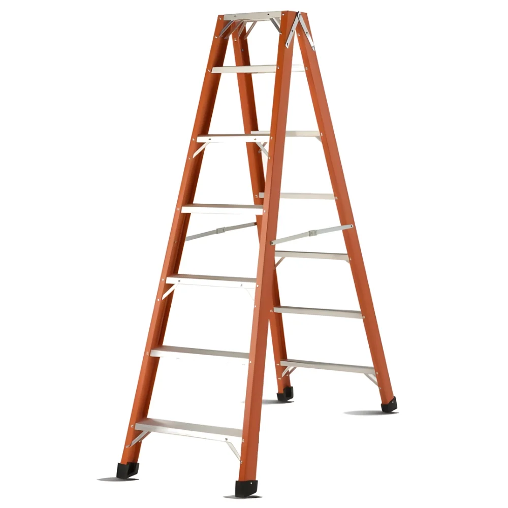 Escada Fibra de Vidro Pintor com 7 Degraus 2 Metros - Sintese