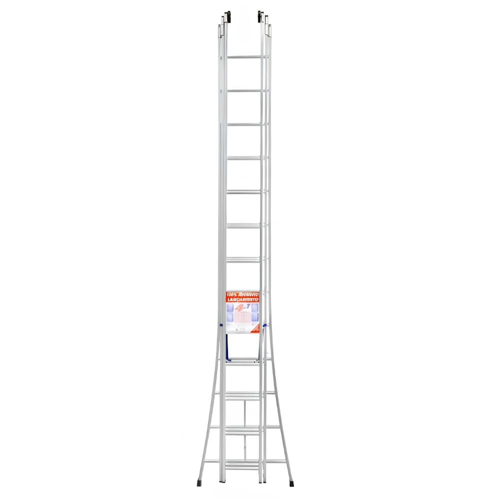 Escada Multifunções Tripla 3 x 6 Degraus - Alulev